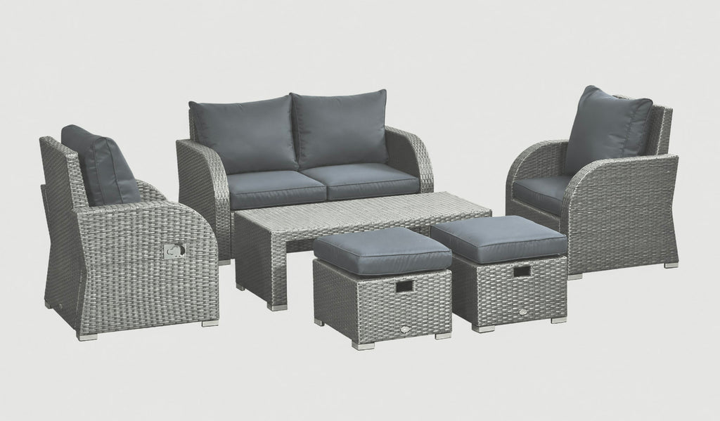 Outdoor rattan furniture set