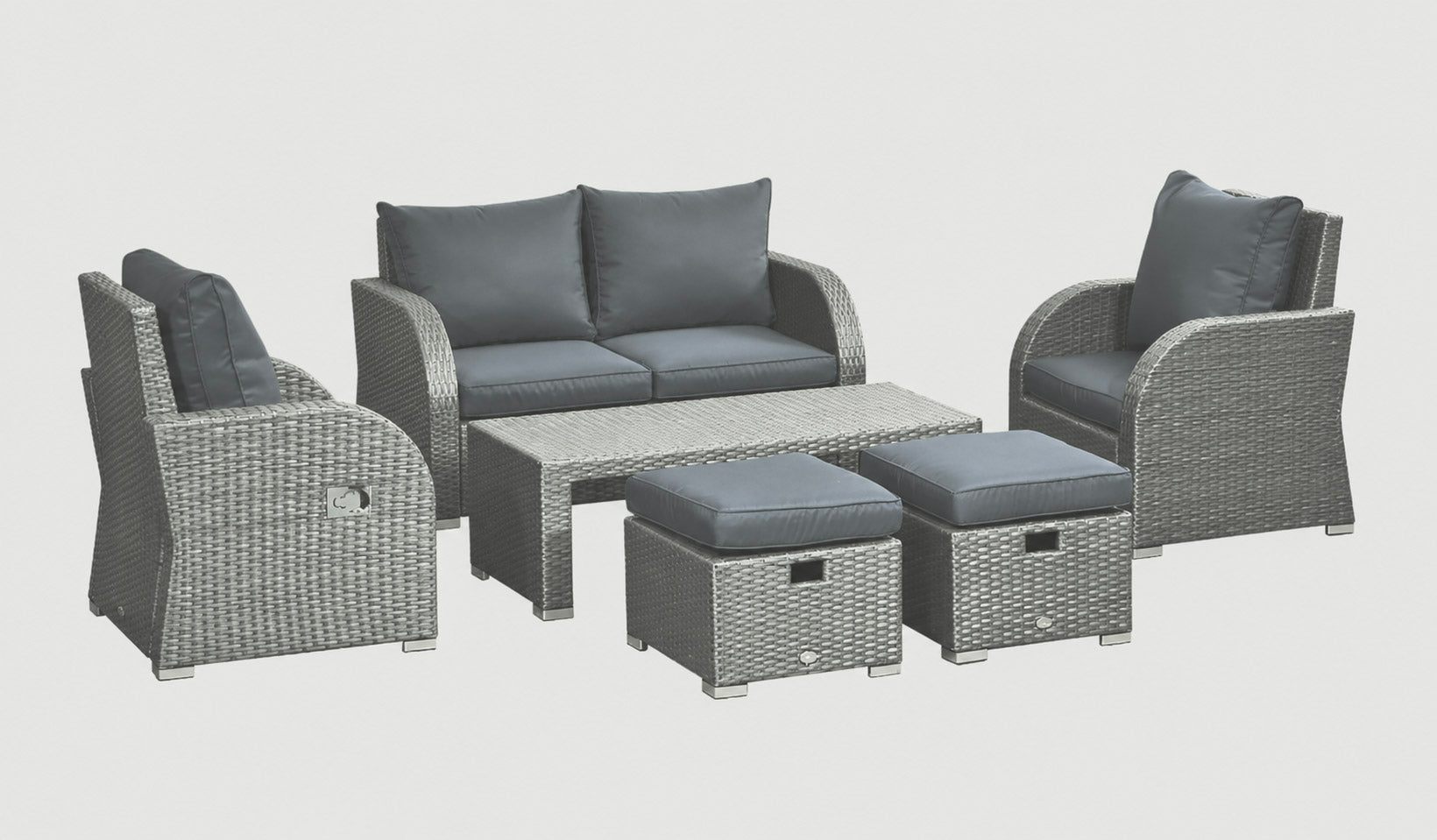 Outdoor rattan furniture set
